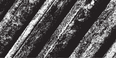 Aufkleber - Grunge line  distress vector effect. Black and white overlay background. Old grain texture for rustic design.