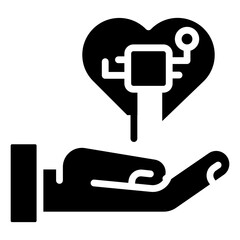 Sticker - Perfect design icon of artificial heart

