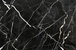 An expansive surface of black marble, its glossy finish punctuated by striking white veins, creating a powerful and elegant statement. 32k, full ultra HD, high resolution