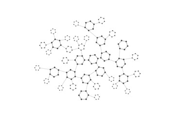 Fototapete - . Abstract technology shape. Science abstract shape with copy space.