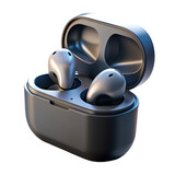 Fototapeta Londyn - wireless tws earbuds icon isolated 3d render illustration