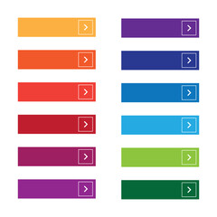 Aufkleber - empty web button set vector