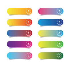 Aufkleber - Empty web button set vector