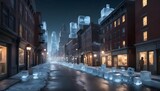 Fototapeta Nowy Jork - Visualize-A-City-Street-Where-Buildings-Are-Not-M-