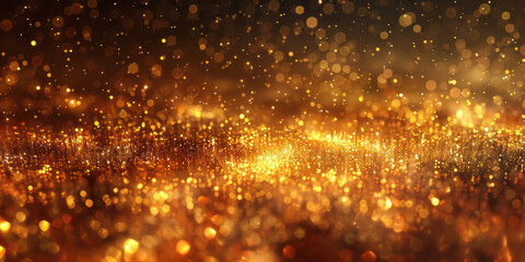 Wall Mural - abstract sparkling golden yellow glitter background