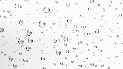 Poster - Abstract background with raindrops on transparent glass
