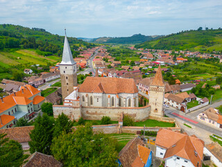 Wall Mural - The Lutheran fortified church of Mosna in Romania