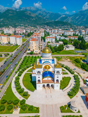 Canvas Print - Church of St. Jovan Vladimir in Bar, Montenegro