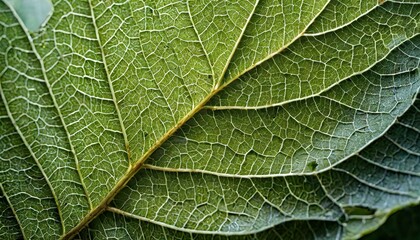 Wall Mural - An enchanting close-up of an elm leaf