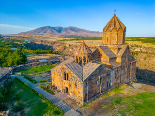 Wall Mural - Summer day at Hovhannavank monastery in Armenia