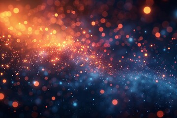 Poster - An ethereal backdrop of sparkling lights that resemble a starry night sky, filled with a myriad of shimmering particles and soft glows