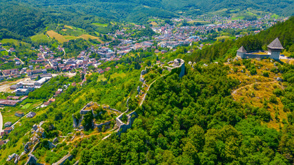 Wall Mural - Panorama view of Kljuc town in Bosnia and Herzegovina