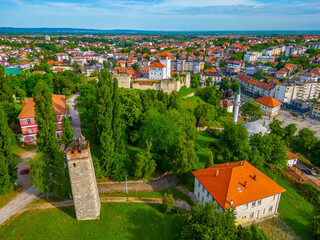 Poster - Clock tower in Bosnian town Gradacac