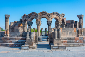 Poster - ruins of the zvartnots cathedral in armenia