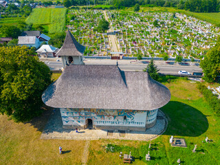 Poster - Summer at the Arbore monastery in Romania