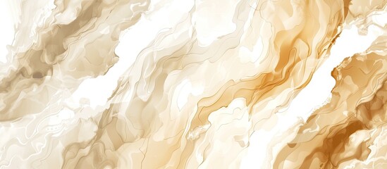 Wall Mural - A detailed closeup shot of a woodlike beige and white marble texture, perfect for flooring or art inspiration, against a clean white background