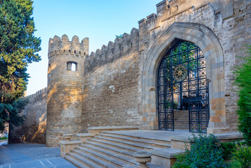 Sticker - Fortification of Icherisheher part of Baku, Azerbaijan