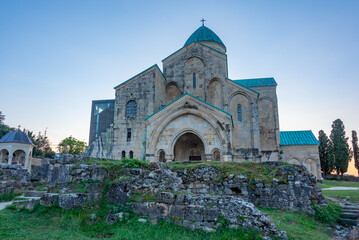 Wall Mural - Sunrise view of Bagrati Cathedral in Kutaisi, Georgia