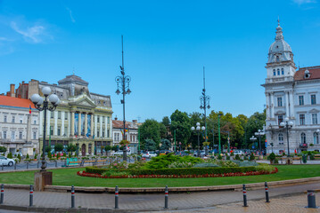 Canvas Print - University Aurel Vlaicu in Arad, Romania