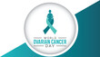 world ovarian cancer day observed every year in May. Template for background, banner, card, poster with text inscription.
