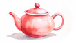 Hand drawn cartoon teapot illustration material

