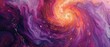 The swirling colors of a galaxy or nebula