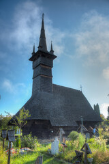 Canvas Print - Church of holy archangels Michael and Gabriel in Rogoz, Romania