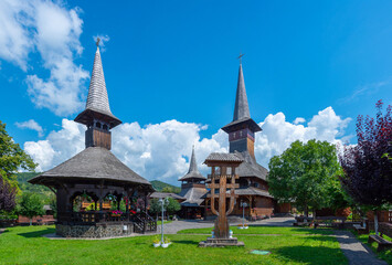 Poster - The Wooden Church of the Holy Emperors Constantine and Elena in Romania