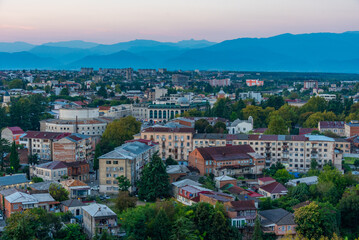 Poster - Sunrise panorama view of Kutaisi, Georgia