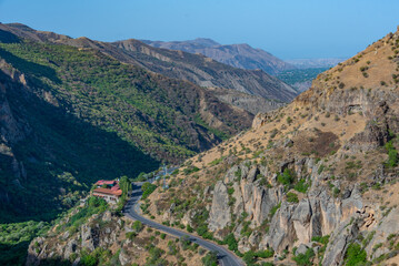 Wall Mural - Mountainous landscape of Azat valley in Armenia