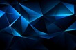 Futuristic Technological Triangle Pattern Structure with Digital Blue Geometric Backdrop