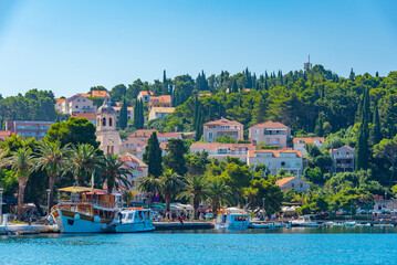 Sticker - Seaside panorama of Croatian town Cavtat