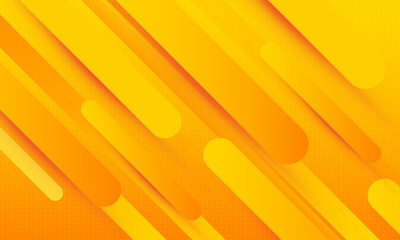 Wall Mural - orange abstract geometric background modern shape dot style vector design