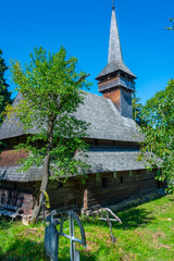 Poster - Wooden church Paraschiva at Poienile Izei in Romania