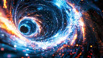 Wall Mural - The inside of a black hole