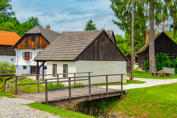 Poster - Historical houses in Croatian ethno village Kumrovec