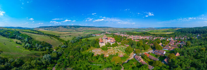 Sticker - Fortified church in Romanian village Viscri