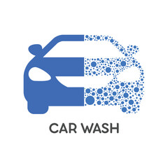 Canvas Print - car wash logo idea design