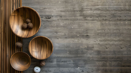Wall Mural - Teak wood texture background: Understated beauty with matte finish, radiating warmth and authenticity