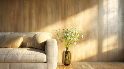 Wall Mural - Satin finishing adds elegance to maple wood texture backdrop. Natural beauty concept