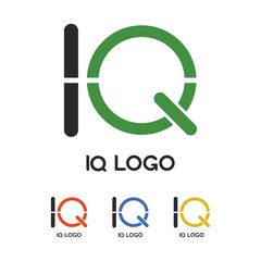 Canvas Print - IQ logo set vector design