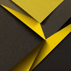 background.an abstract dark and yellow color geometric paper composition background. experiment with