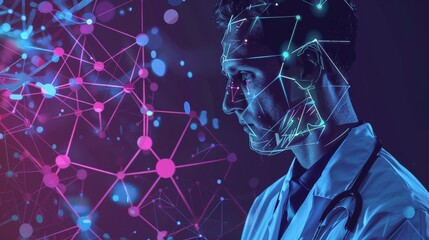 Aufkleber - Using AI algorithms to improve diagnostic accuracy   AI generated illustration