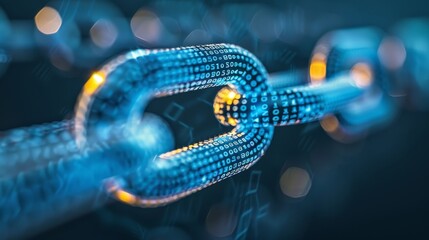 Aufkleber - Using blockchain technology for secure health data management   AI generated illustration