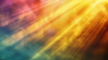 Aufkleber - vibrant beams of light piercing through a smoky haze ai generated illustration