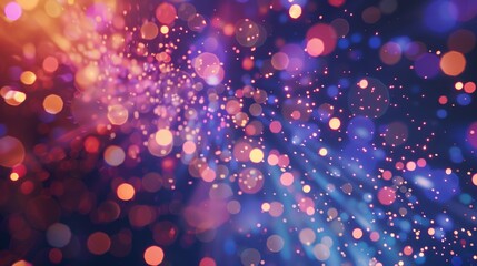 Aufkleber - vibrant bursts of light filling the air framing the ai generated illustration