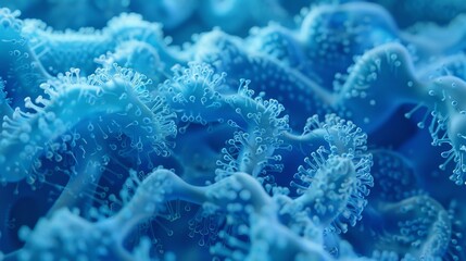 Aufkleber - Zoom in on the intricate patterns of a microscopic b  AI generated illustration