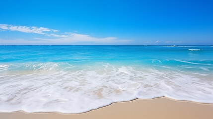 Poster -  Tropical beach. Summer vacation on a tropical island with beautiful beach