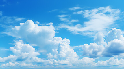 Wall Mural - blue sky with white cloud background. white cloud with blue sky background.