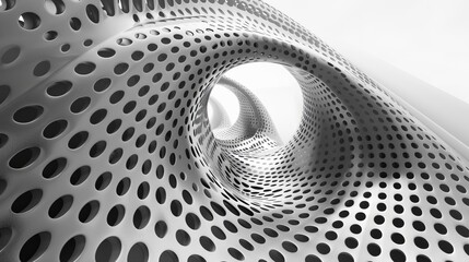 Aufkleber - Constructing abstract forms using binary code  AI generated illustration